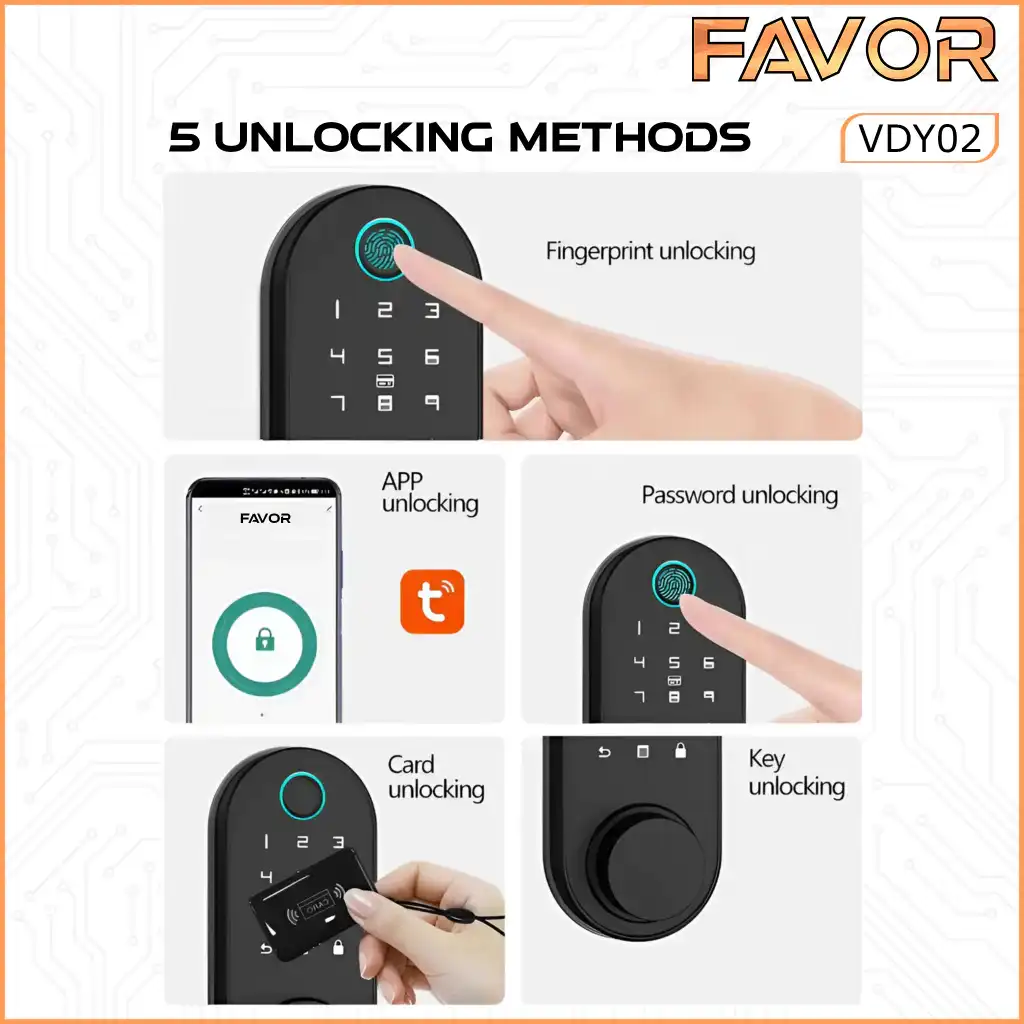 Smart Door Lock - Favor VDY02 - Deadbolt 04