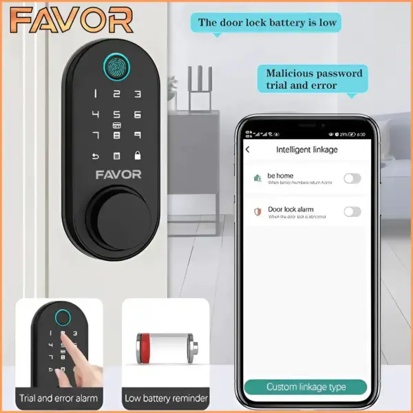 Smart Door Lock - Favor VDY02 - Deadbolt 05
