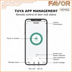 Smart Door Lock - Favor VDY02 - Deadbolt 07