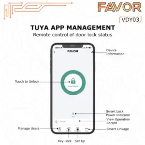 Smart Door Lock - Favor VDY03 - Deadbolt 06