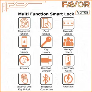 Smart Door Lock - Favor VDY08 - Deadbolt 06