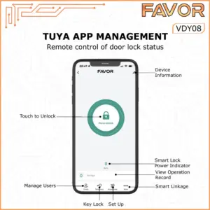 Smart Door Lock - Favor VDY08 - Deadbolt 07