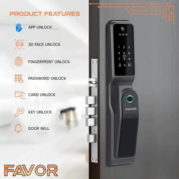 Smart Door Lock Favor VFT31 - 3D Face Recognition 04