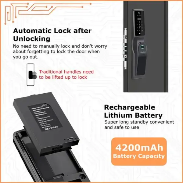 Smart Door Lock Favor VFT31 - 3D Face Recognition 06