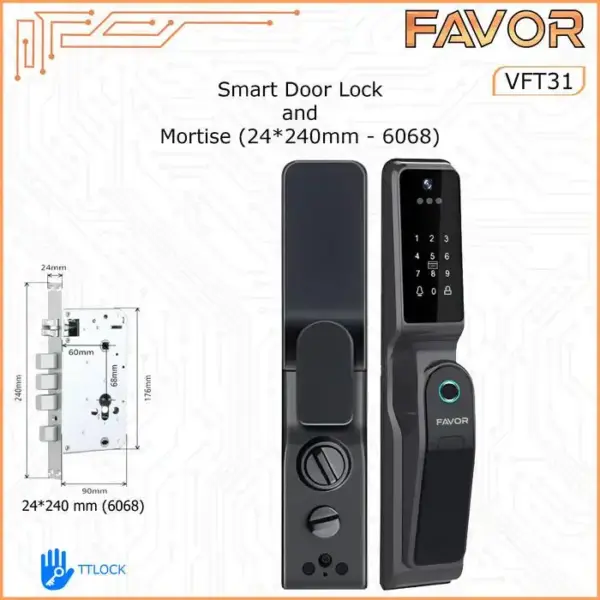 Smart Door Lock Favor VFT31 - 3D Face Recognition 08