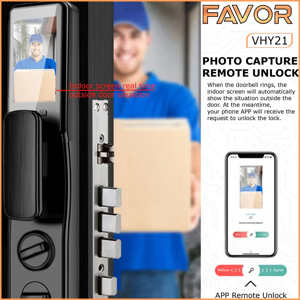 Smart Door Lock - Favor VFY21 - 3D Face Recognition 05