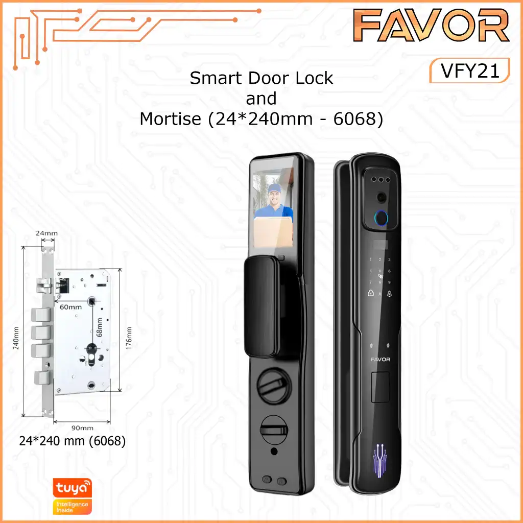 Smart Door Lock - Favor VFY21 - 3D Face Recognition 08