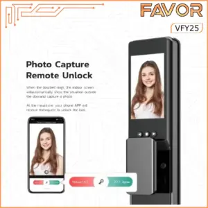 Smart Door Lock - Favor VFY25 - 3D Face Recognition 04