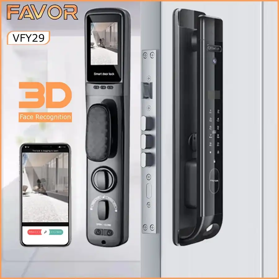 Smart Door Lock - Favor VFY29 - 3D Face Recognition 02
