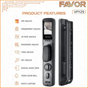 Smart Door Lock - Favor VFY29 - 3D Face Recognition 04