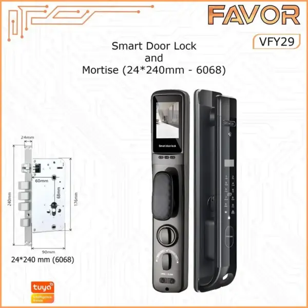 Smart Door Lock - Favor VFY29 - 3D Face Recognition 08