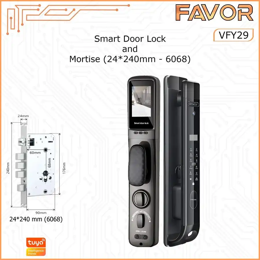 Smart Door Lock - Favor VFY29 - 3D Face Recognition 08