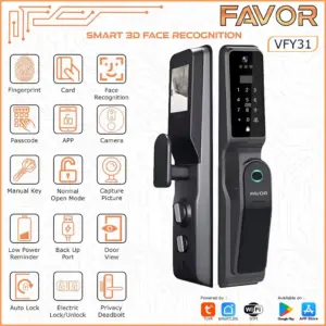 Smart Door Lock Favor VFY31 - 3D Face Recognition 01