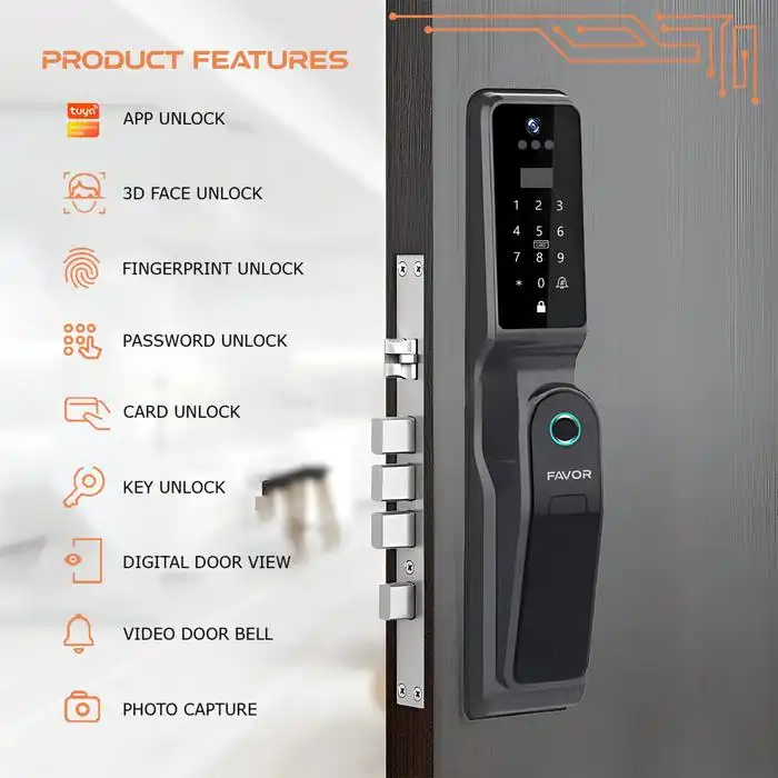 Smart Door Lock Favor VFY31 - 3D Face Recognition 04