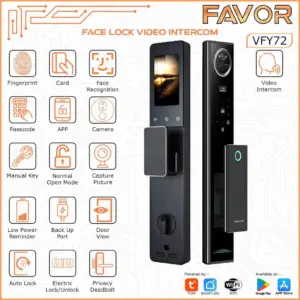 Smart Door Lock Favor VFY72 - 3D Face Recognition 01