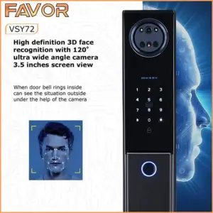 Smart Door Lock Favor VFY72 - 3D Face Recognition 05