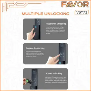 Smart Door Lock Favor VFY72 - 3D Face Recognition 06