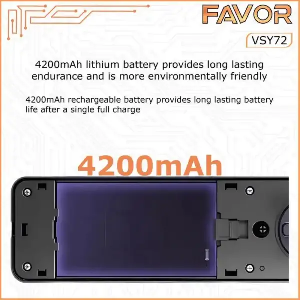 Smart Door Lock Favor VFY72 - 3D Face Recognition 08