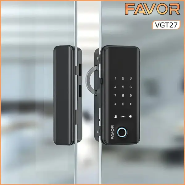 Smart Door Lock Favor VGT27 - Pintu Kaca 02