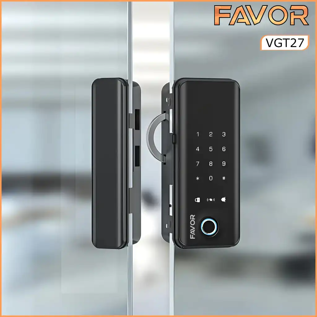 Smart Door Lock Favor VGT27 - Pintu Kaca 02