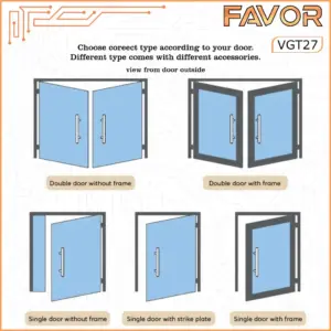 Smart Door Lock Favor VGT27 - Pintu Kaca 4