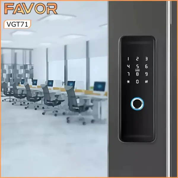 Smart Door Lock Favor VGT71 - Pintu Kaca 02
