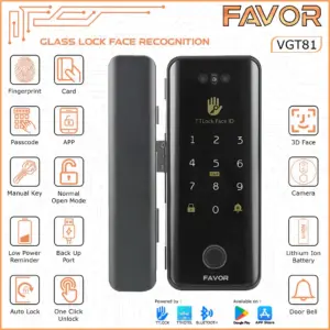 Smart Door Lock Favor VGT81 - Pintu Kaca 01