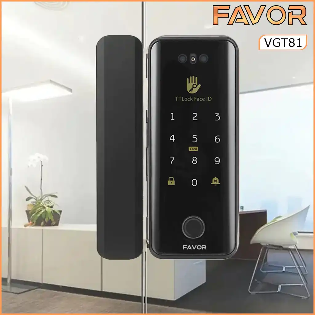 Smart Door Lock Favor VGT81 - Pintu Kaca 02