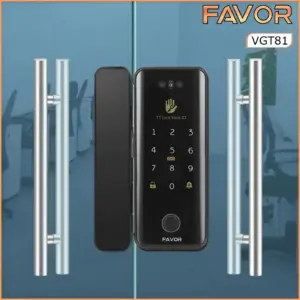 Smart Door Lock Favor VGT81 - Pintu Kaca - Double Frameless