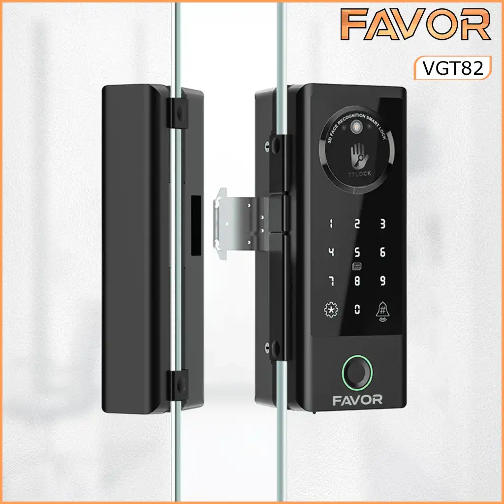 Smart Door Lock Favor VGT82 - Pintu Kaca 02