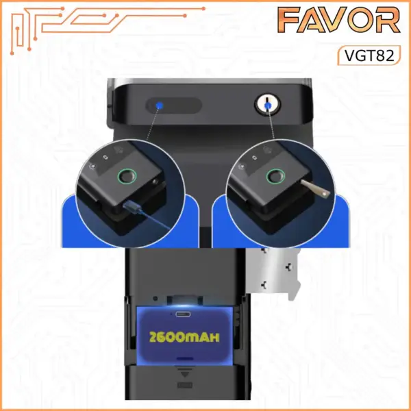 Smart Door Lock Favor VGT82 - Pintu Kaca 05