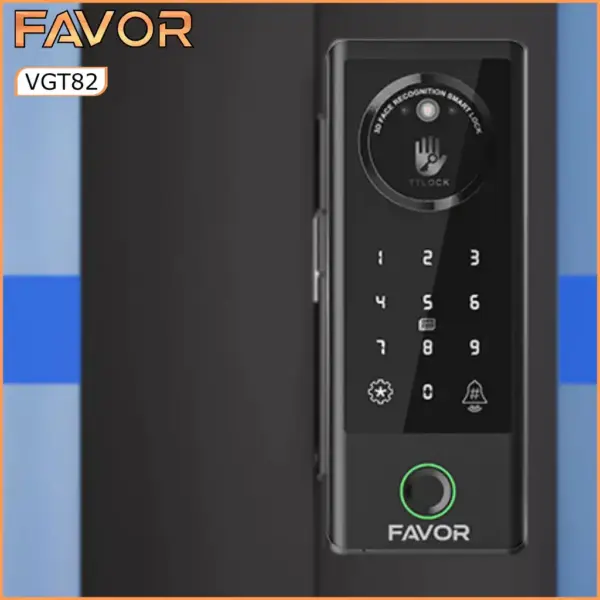 Smart Door Lock - Favor VGT82 - Pintu Kaca