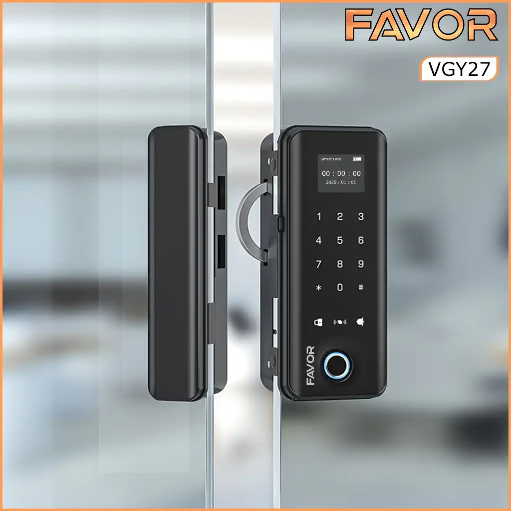 Smart Door Lock Favor VGY27 - Pintu Kaca 02