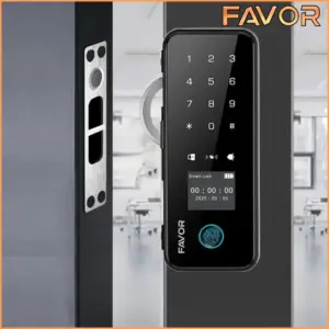 Smart Door Lock Favor VGY27 - Pintu Kaca - Frame Single