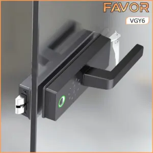 Smart Door Lock Favor VGY6 - Pintu Kaca Partisi 02