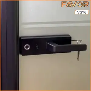 Smart Door Lock Favor VGY6 - Pintu Kaca Partisi 04