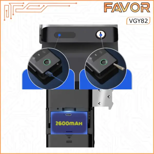 Smart Door Lock Favor VGY82 - Pintu Kaca 05