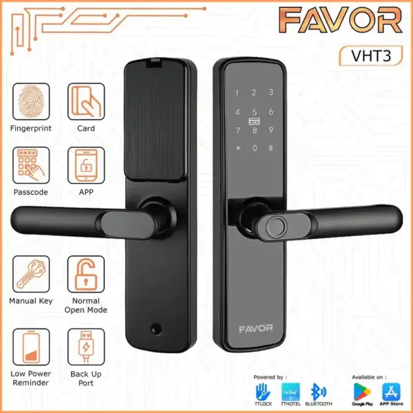Smart Door Lock Favor VHT3 - Kunci Digital 01