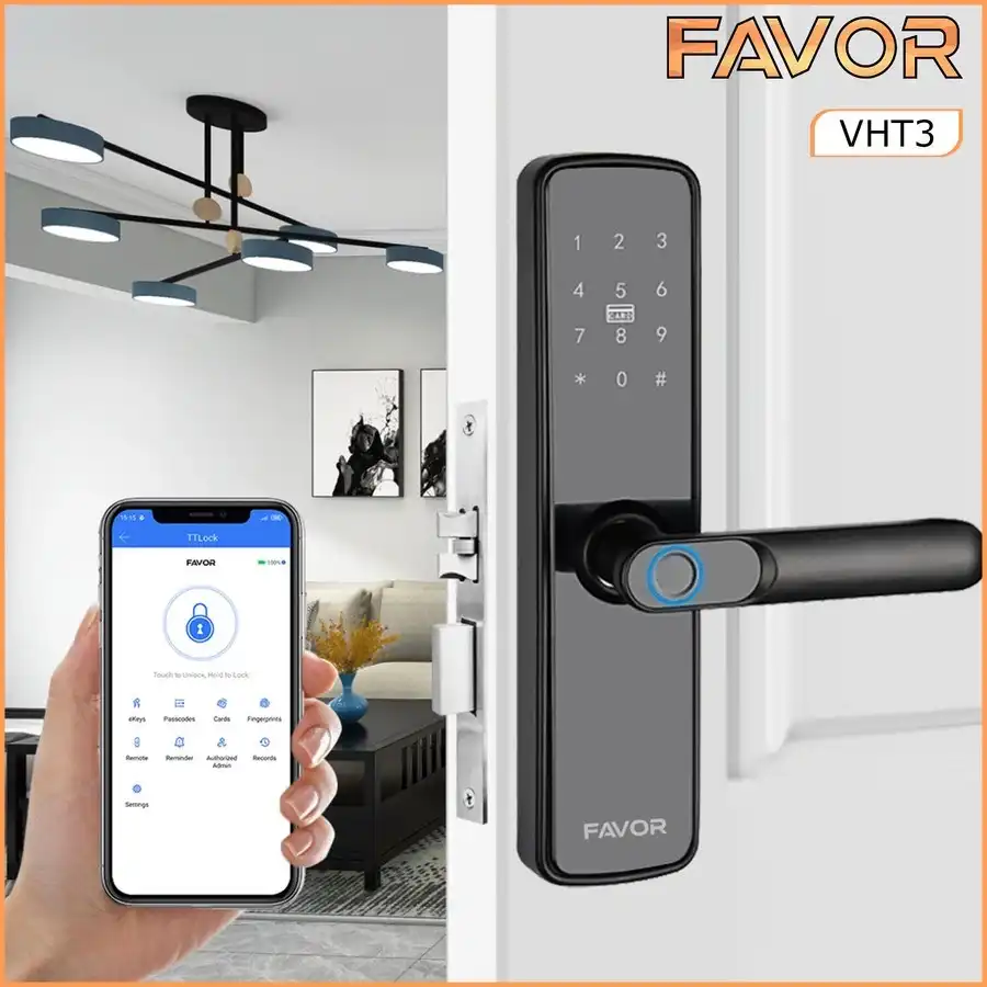 Smart Door Lock Favor VHT3 - Kunci Digital 02