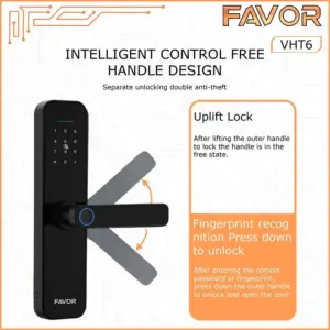 Smart Door Lock Favor VHT6 - Gagang Pintu Elektrik 03