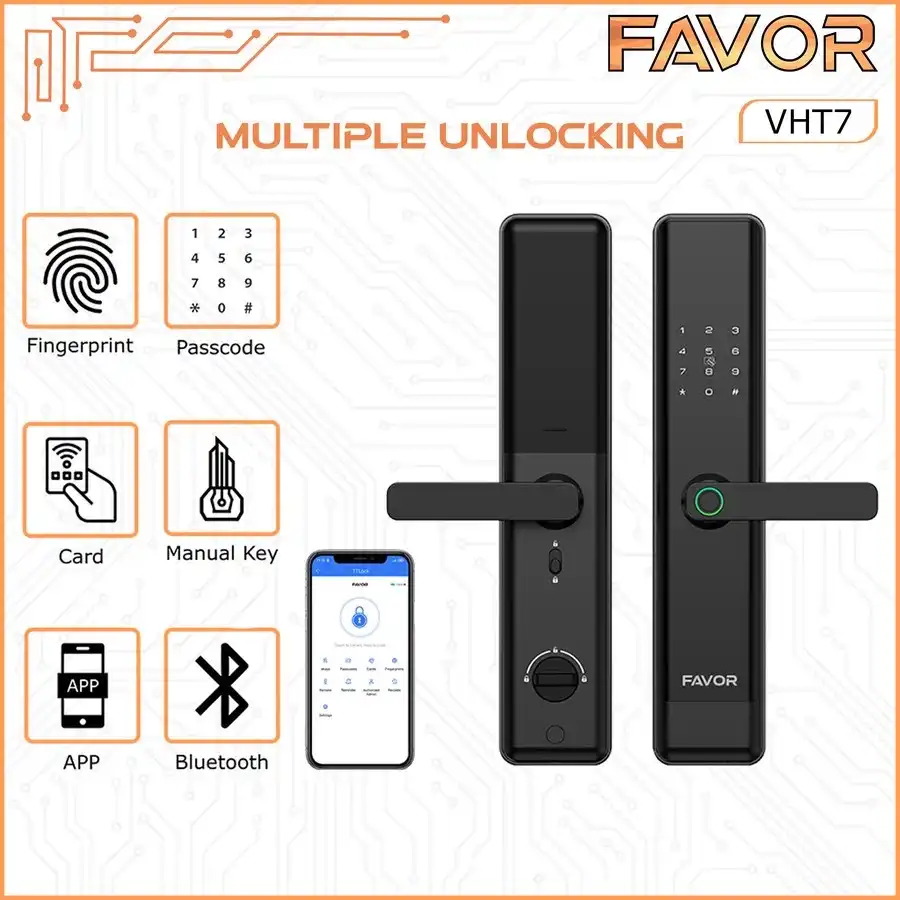Smart Door Lock Favor VHT7 - Kunci Pintu Anti Maling 04