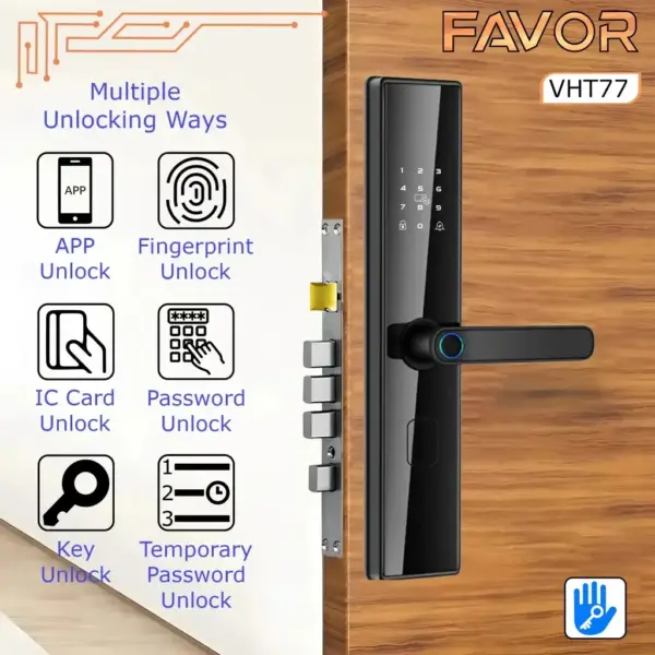 Smart Door Lock Favor VHT77 - Kunci Pintu Pintar 02