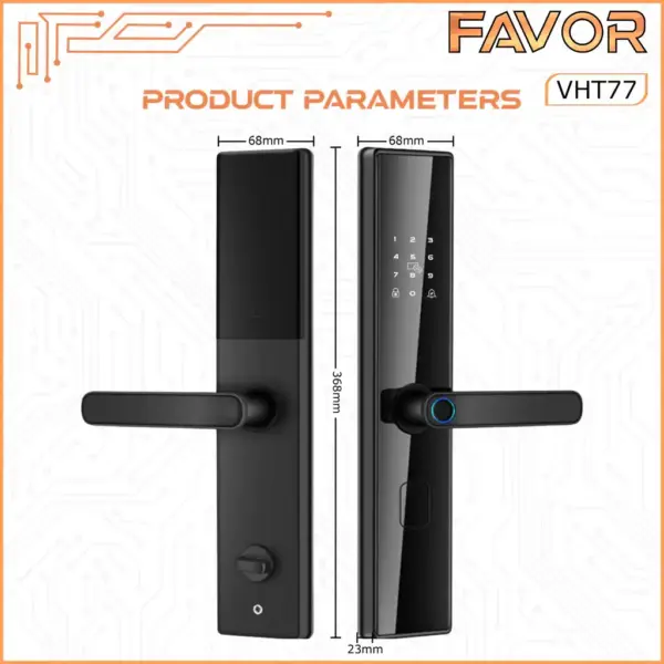 Smart Door Lock Favor VHT77 - Kunci Pintu Pintar 03