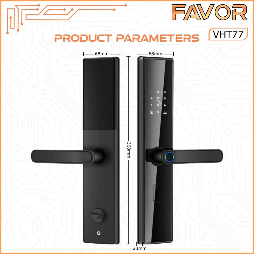 Smart Door Lock Favor VHT77 - Kunci Pintu Pintar 03