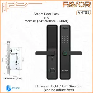 Smart Door Lock Favor VHT81 - Handle Pintu Fingerprint 07