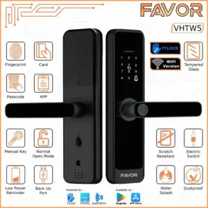 Smart Door Lock Favor VHTW5 - Kunci Pintu Digital 01