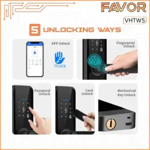 Smart Door Lock Favor VHTW5 - Kunci Pintu Digital 05