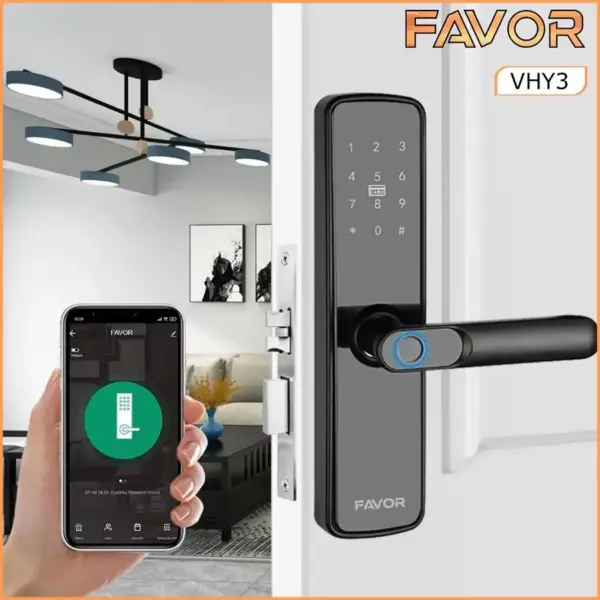 Smart Door Lock Favor VHY3 - Kunci Pintu Otomatis 02