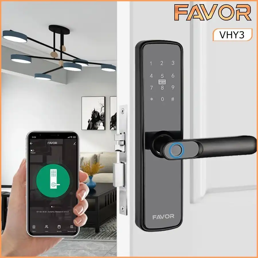 Smart Door Lock Favor VHY3 - Kunci Pintu Otomatis 02
