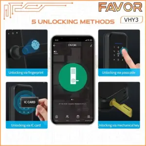 Smart Door Lock Favor VHY3 - Kunci Pintu Otomatis 04